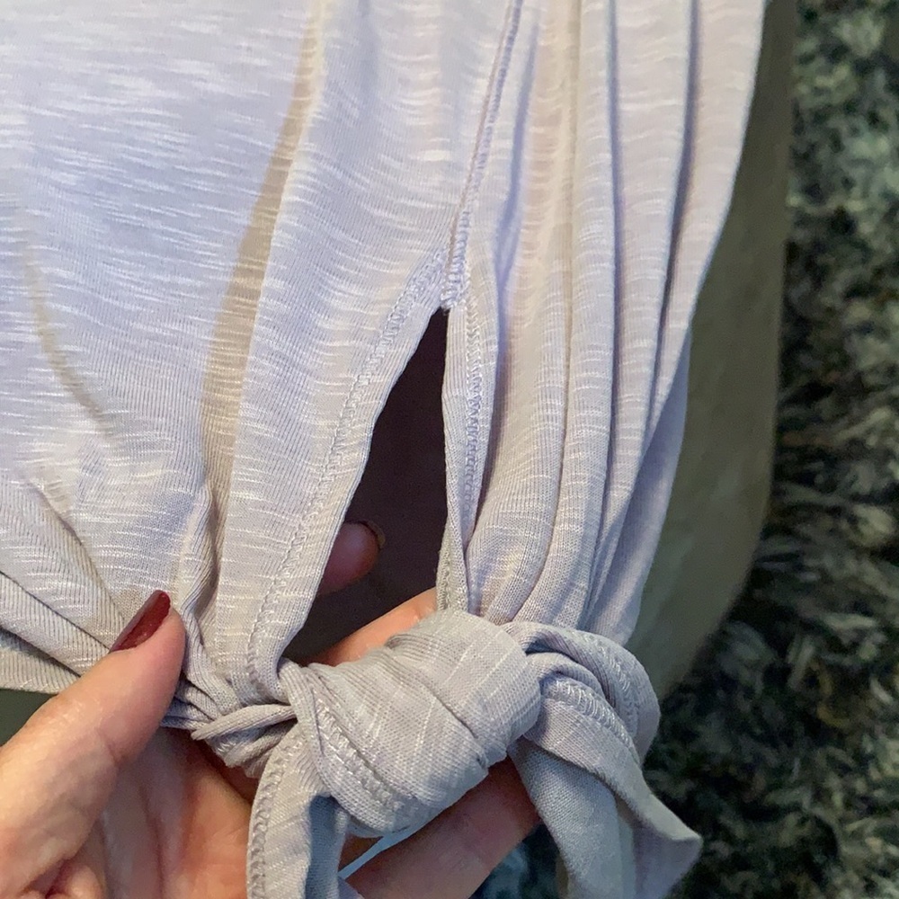 Calia side tie tank top, pinkish violet color - Picture 9 of 10